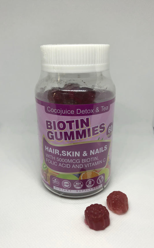 Restocking soon Biotin Gummies Hair ,Skin & Nails