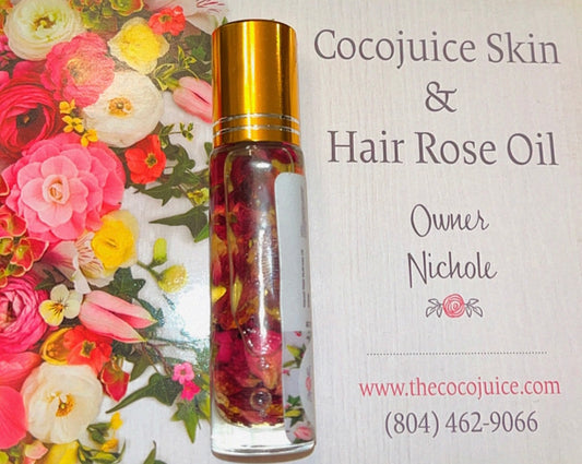 New Cocojuice®️travel size rose 🌹 skin rose oil bottle